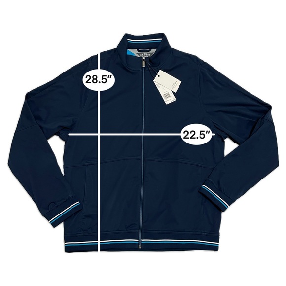 NWT Rare ADIDAS AdiPure Wind Golf Performance Blue Jacket Large - Picture 3 of 10